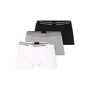 Tommy Hilfiger Underwear Boxerky 'TRUNK' sivá / čierna / biela vyobraziť