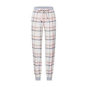 Hunkemöller Pyžamové nohavice sivá / ružová / biela vyobraziť