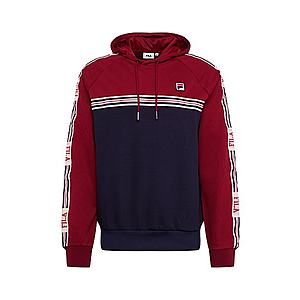 FILA Mikina 'BESARION Hoody' tmavomodrá / vínovo červená / biela vyobraziť