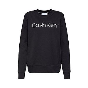 Calvin Klein Mikina 'CORE LOGO PRT SWEATSHIRT' čierna vyobraziť