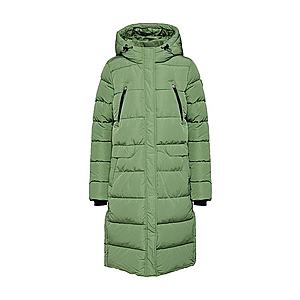 TOM TAILOR DENIM Zimný kabát 'padded long coat' zelená vyobraziť