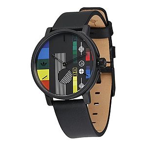 ADIDAS ORIGINALS Analógové hodinky 'District_LX2' zmiešané farby / čierna / biela vyobraziť