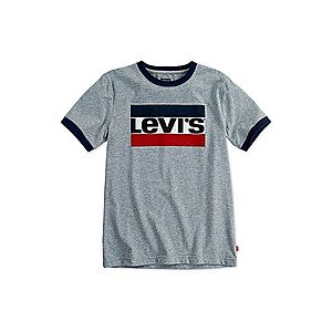 LEVI'S Tričko 'Sportswear Logo Ringer' sivá vyobraziť