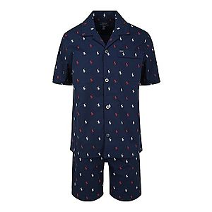 POLO RALPH LAUREN Krátke pyžamo biela / námornícka modrá / červené vyobraziť
