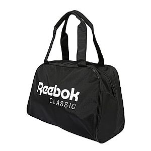 Reebok Classic Víkendová taška 'CL Core Duffle' biela / čierna vyobraziť