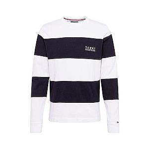 TOMMY HILFIGER Mikina 'BLOCK STRIPE SWEATSHIRT' biela / tmavomodrá vyobraziť