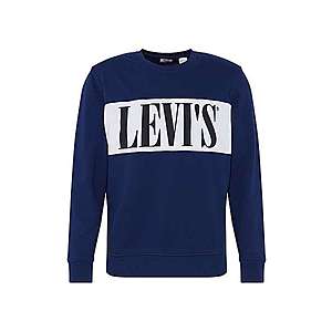 LEVI'S Mikina 'LOGO COLORBLOCK CREW' biela / modré vyobraziť