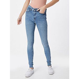 Noisy May Džínsy 'NMVICKY NW SKINNY EX JEANS NOOS' modrá denim vyobraziť