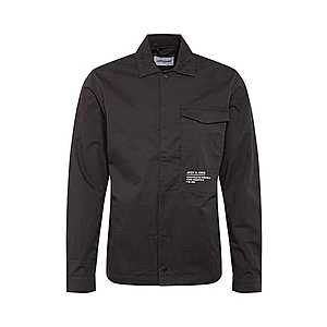 JACK & JONES Košeľa 'JCOBOSS OVERSHIRT LS ONE POCKET' čierna vyobraziť