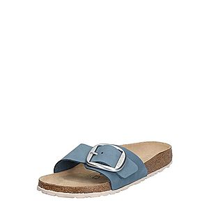 BIRKENSTOCK Šľapky 'Madrid Nubuck Big Buckle' modré vyobraziť