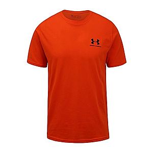 UNDER ARMOUR Funkčné tričko 'Sportstyle' čierna / oranžová vyobraziť
