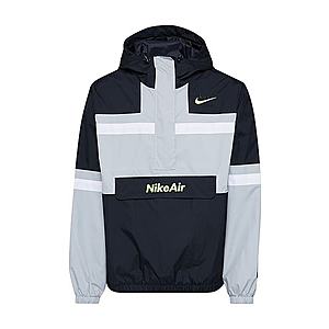 Nike Sportswear Prechodná bunda 'Nike Air' čierna / svetlosivá vyobraziť