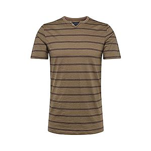 JACK & JONES Tričko 'JPRBEN STRIPE BLU. SPLIT NECK TEE PRE' zelená vyobraziť