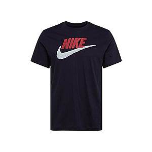 Nike Sportswear Tričko biela / čierna / červené vyobraziť
