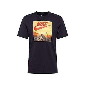 Nike Sportswear Tričko oranžová / čierna vyobraziť
