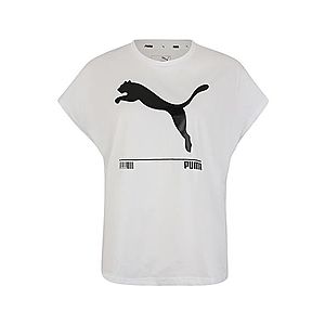 PUMA Funkčné tričko 'Nu-tility Tee' čierna / biela vyobraziť