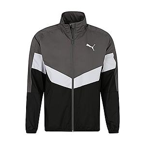 PUMA Športová bunda 'CB Windbreaker' čierna / sivá / biela vyobraziť