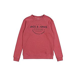 Jack & Jones Junior Mikina 'JJEJEANS WASHED SWEAT CREW NECK JR' červené vyobraziť