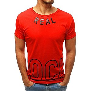 Červené tričko s krátkym rukávom RX3815 vyobraziť