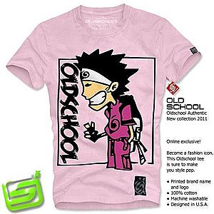 Old School Tshirt 2146pink - XL / ružová vyobraziť