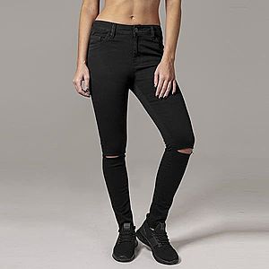 Urban Classics Ladies Cut Knee Pants black - 27 vyobraziť