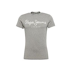 Pepe Jeans Tričko 'ORIGINAL STRETCH' biela / sivá melírovaná vyobraziť