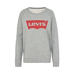 LEVI'S Mikina 'RELAXED GRAPHIC CREW' sivá melírovaná / červená vyobraziť