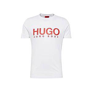 HUGO Tričko 'Dolive 10182493 01' červená / biela vyobraziť