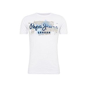 Pepe Jeans Tričko 'GOLDERS' modrá / biela vyobraziť
