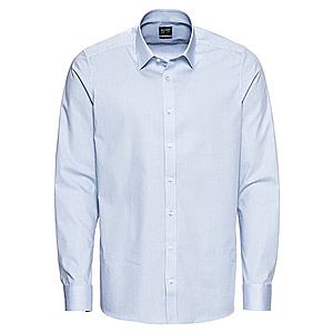 OLYMP Biznis košeľa 'Level 5 Vichykaro' modrá / biela vyobraziť