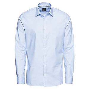 OLYMP Biznis košeľa 'No. 6 Faux Uni' modrá / biela vyobraziť