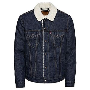 LEVI'S Prechodná bunda 'TYPE 3 SHERPA TRUCKER' modrá denim / béžová vyobraziť