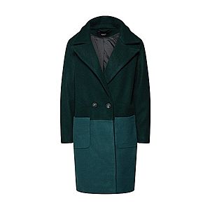 ONLY Prechodný kabát smaragdová / čierna vyobraziť