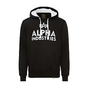 ALPHA INDUSTRIES Mikina 'Foam Print' biela / čierna vyobraziť