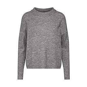 VERO MODA Sveter 'VMRANA LS O NECK BLOUSE BF REP' sivá vyobraziť