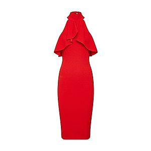 Missguided Kokteilové šaty červená vyobraziť