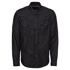 GAP Košeľa 'WESTERN SHIRT BLACK' čierny denim vyobraziť