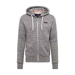 Superdry Tepláková bunda 'ORANGE LABEL ZIPHOOD' sivá vyobraziť