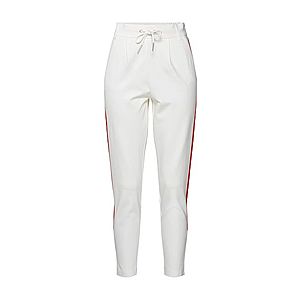 ONLY Plisované nohavice 'POPTRASH' červená / biela vyobraziť