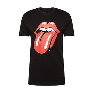 Mister Tee Tričko 'Rolling Stones Tongue' červená / čierna / biela vyobraziť
