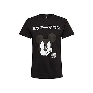 Mister Tee Tričko 'Mickey Japanese' čierna / biela / čadičová vyobraziť