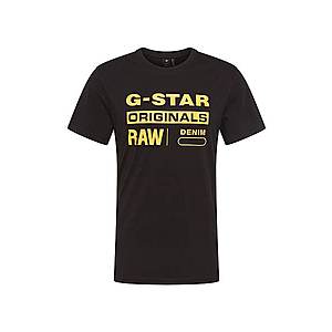 G-Star RAW Tričko 'Graphic 8' čierna / žltá vyobraziť