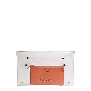 LeGer by Lena Gercke Listová kabelka 'Elaine' oranžová / priehľadná vyobraziť