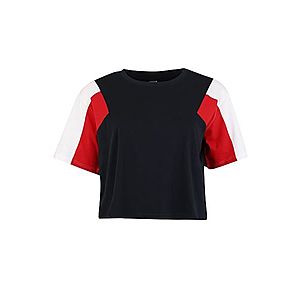 Urban Classics Tričko biela / červená / čierna vyobraziť