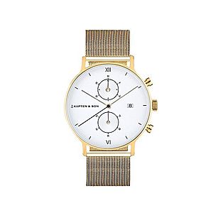 Kapten & Son Analógové hodinky zlatá / biela vyobraziť