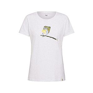Iriedaily Tričko 'It Birdy' biela melírovaná / zmiešané farby vyobraziť