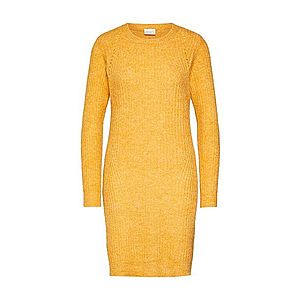 VILA Pletené šaty 'VILOWSA KNIT L/S DRESS' horčicová vyobraziť