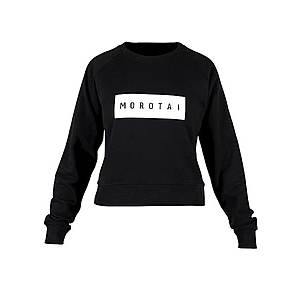 MOROTAI Športová mikina ' Large Bloc Logo Sweatshirt ' čierna vyobraziť