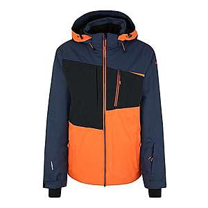 ICEPEAK Športová bunda 'Carver' čierna / námornícka modrá / oranžová vyobraziť