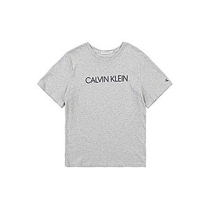 Calvin Klein Jeans Tričko 'INSTITUTIONAL SS T-S' sivá melírovaná vyobraziť